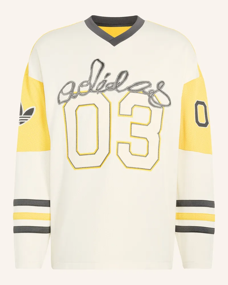 adidas Longsleeve ORIGINALS HOCKEY aus Mesh Creme