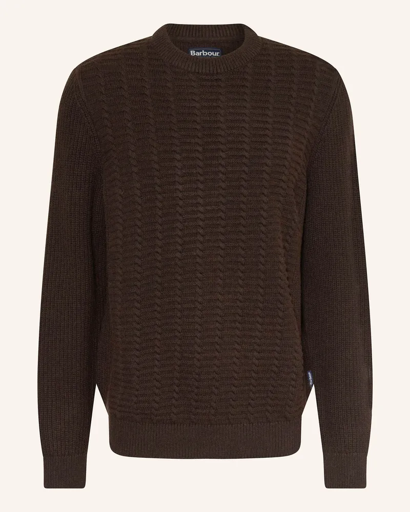 Barbour Pullover braun Dunkelbraun