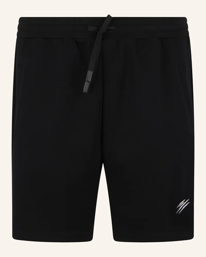 Philipp Plein Plein Sport Jogging Shorts Chrome Scratch schwarz Schwarz
