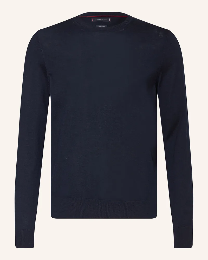 Tommy Hilfiger Pullover aus Merinowolle Dunkelblau