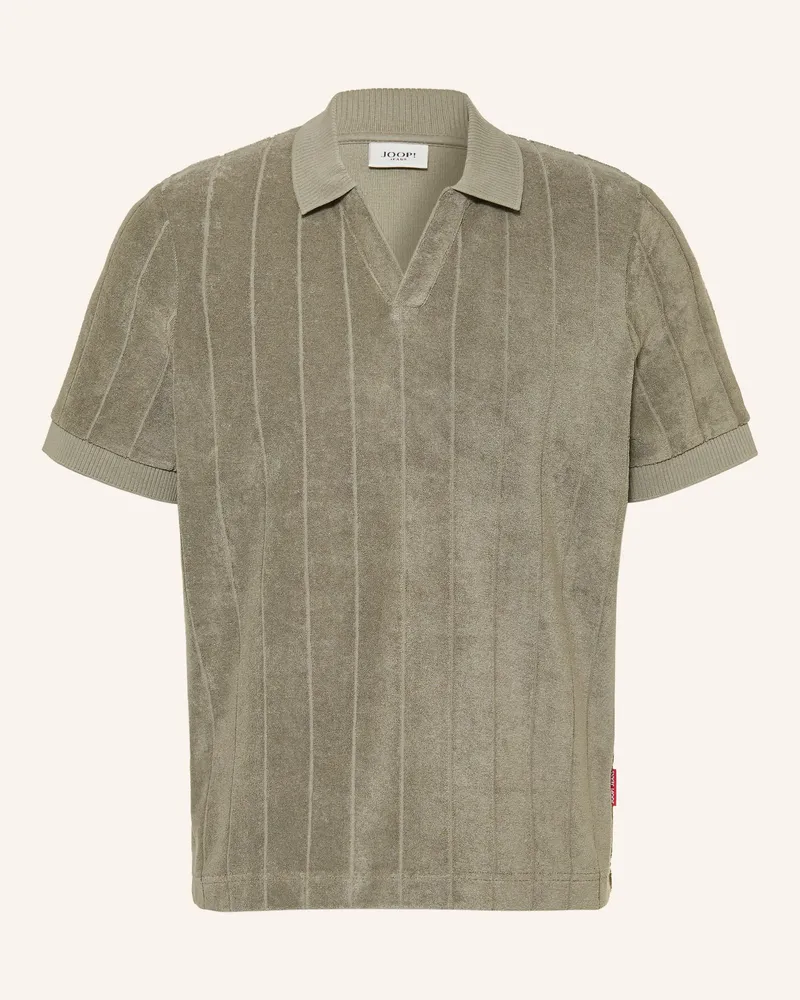 JOOP! Frottee-Poloshirt Mohala gruen Khaki