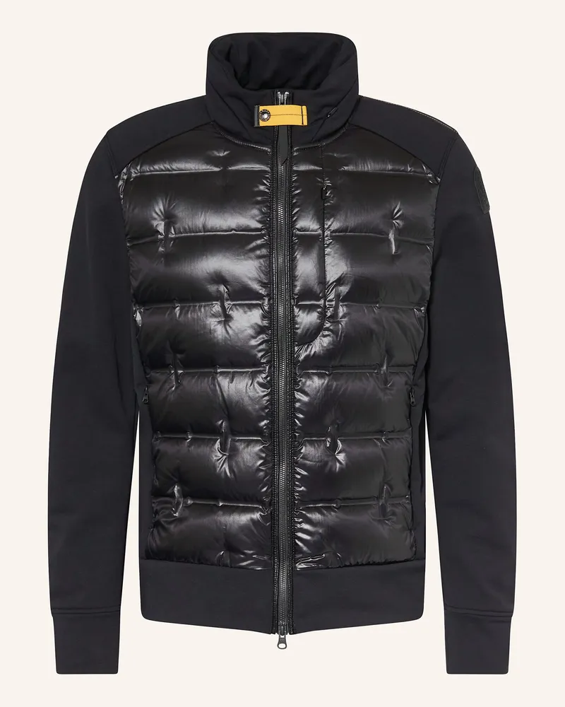 Parajumpers Daunenjacke Matty Im Materialmix schwarz Schwarz