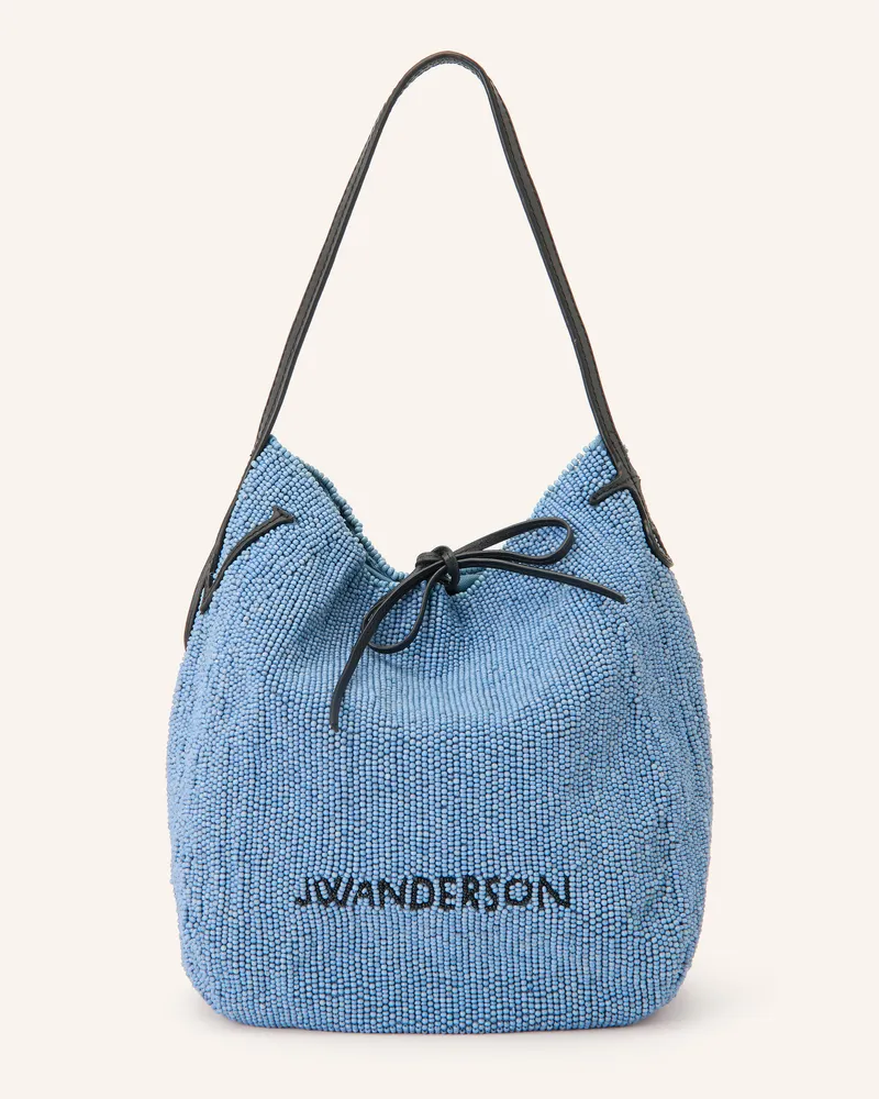 J.W.Anderson Beuteltasche Bulb Small Mit Schmuckperlen blau Hellblau