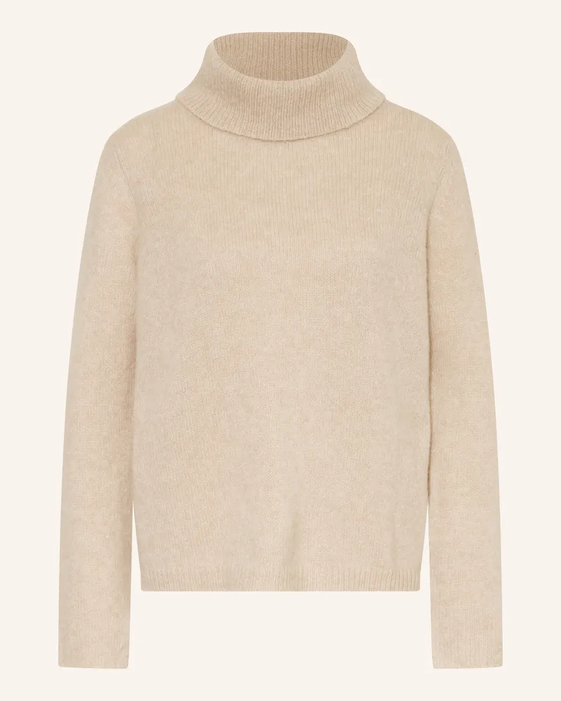 ALLUDE Rollkragenpullover aus Cashmere Beige