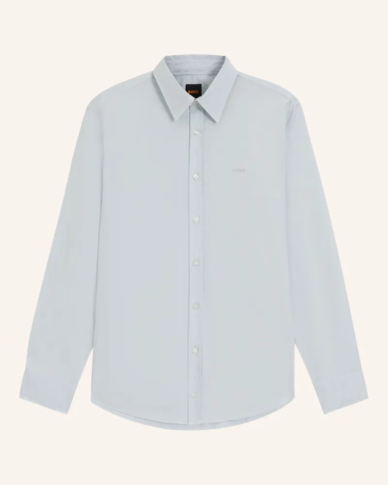 HUGO BOSS Hemd RELEGANT Regular Fit Hellgrau