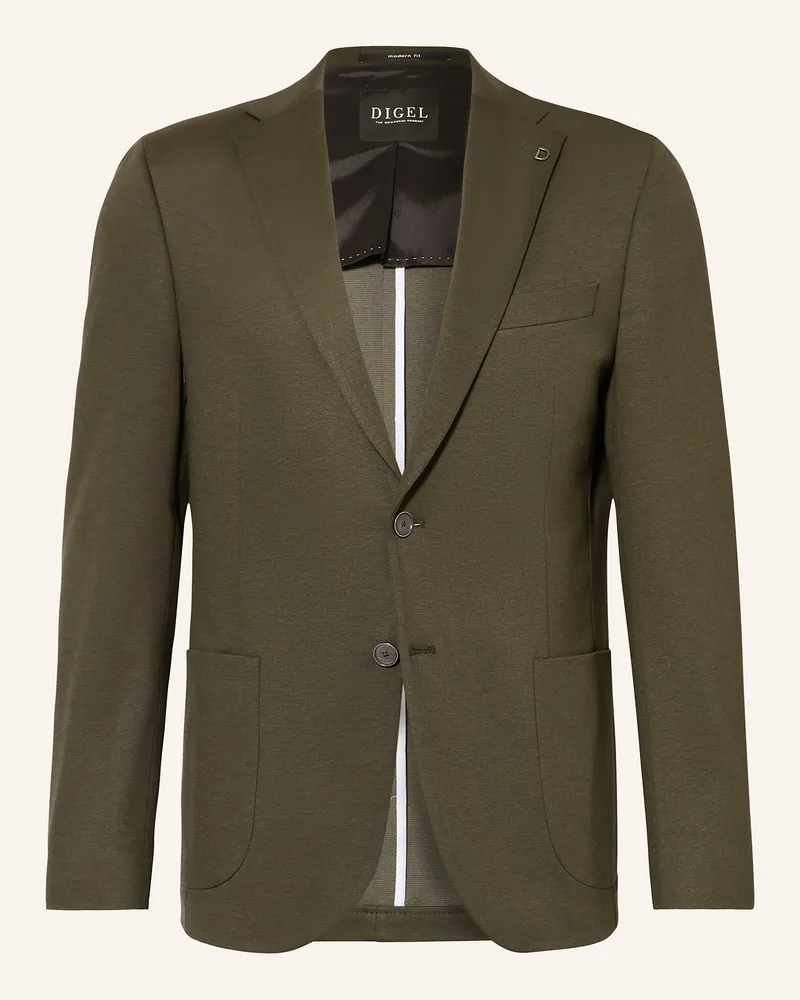 Digel Anzugsakko Edward Regular Fit Aus Jersey gruen 52
