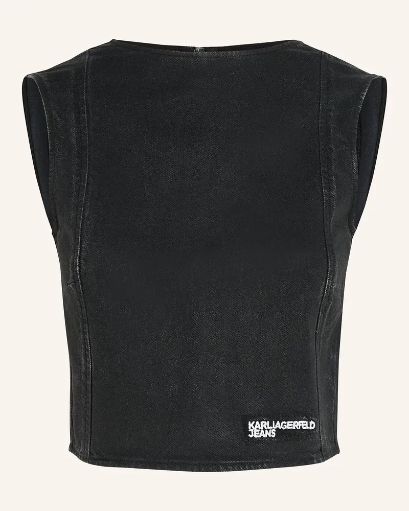 Karl Lagerfeld Bluse Schwarz