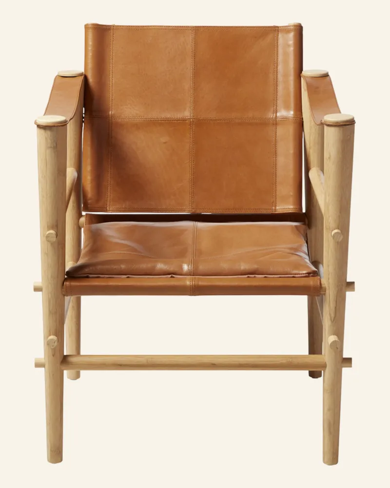 Cinas Lounge Safaristuhl Noble braun Braun