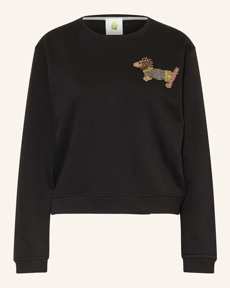 Princess goes Hollywood Sweatshirt mit Schmucksteinen Schwarz