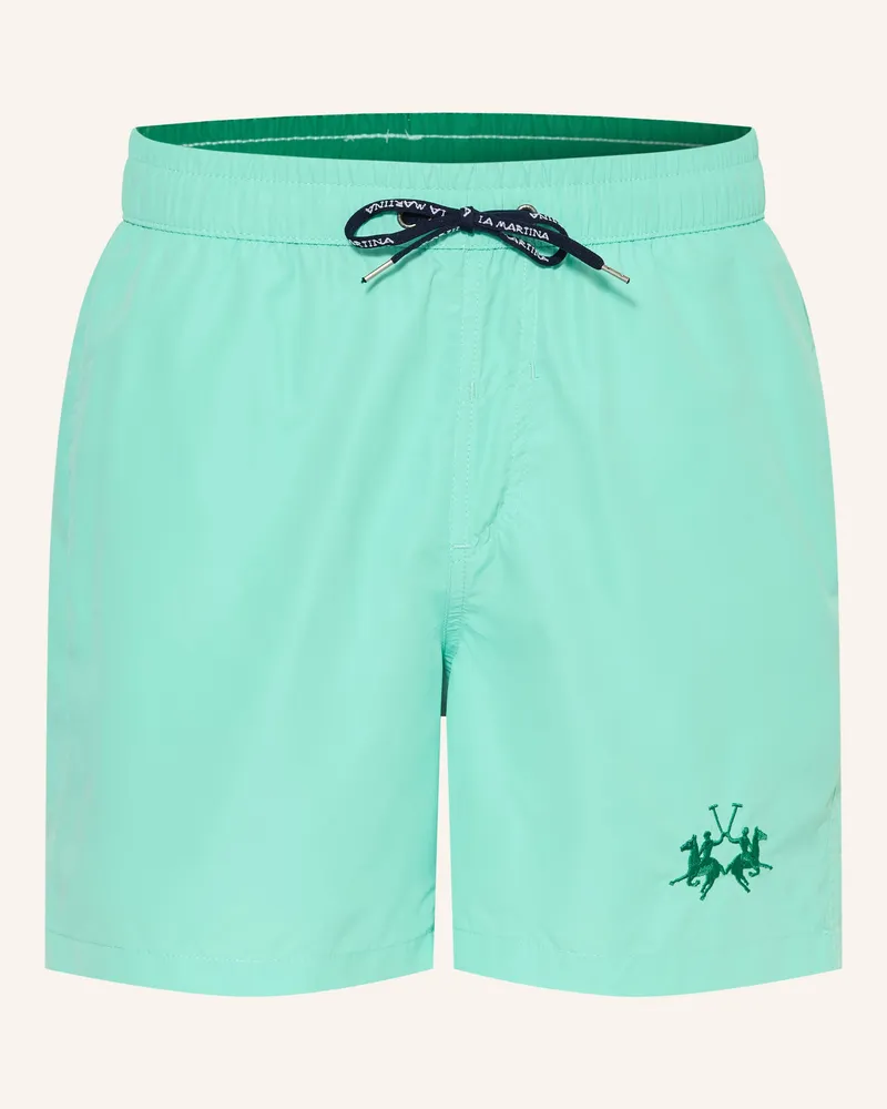 La Martina Badeshorts blau Türkis