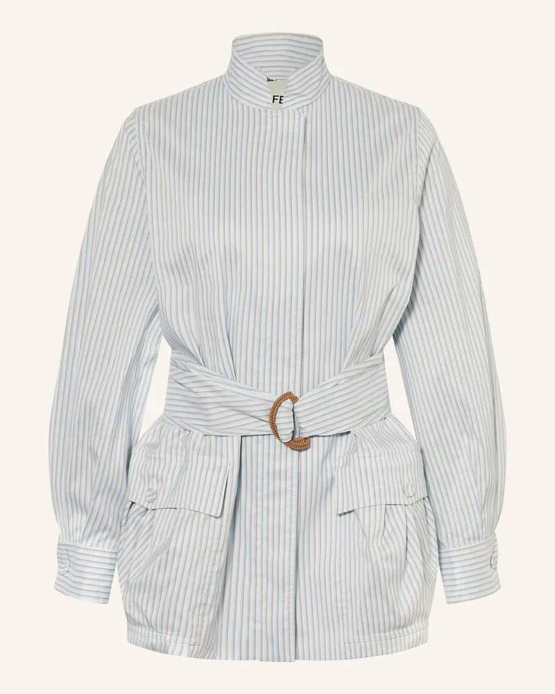 Fendi Overjacket blau Hellblau