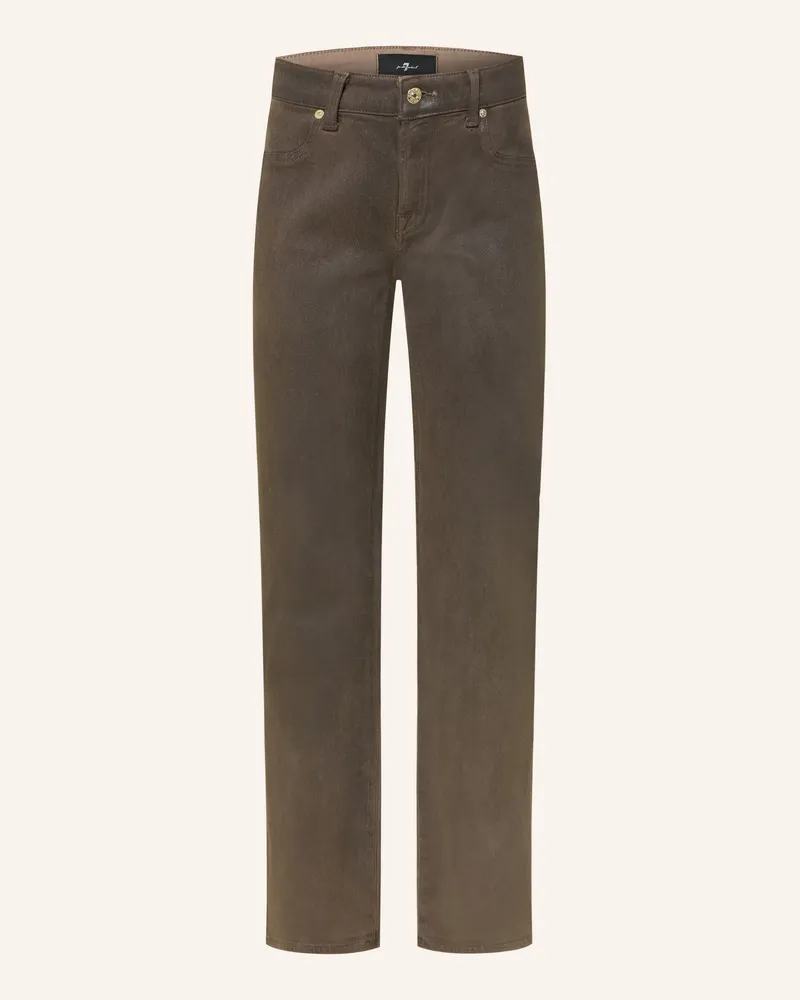 7 for all mankind Straight Jeans Calie braun 3tb