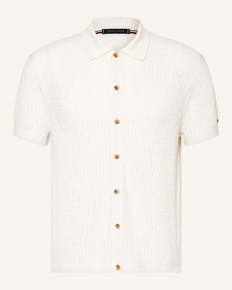 Tommy Hilfiger Strickhemd Relaxed Fit Ecru
