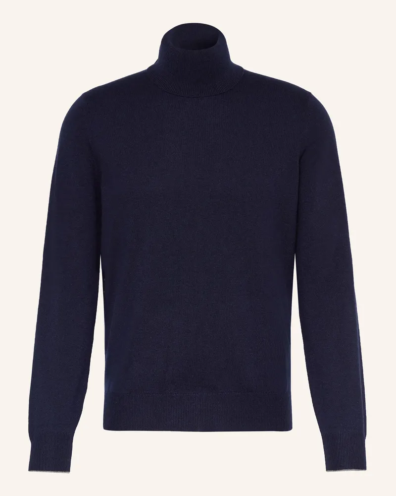 Brunello Cucinelli Cashmere-Pullover Dunkelblau