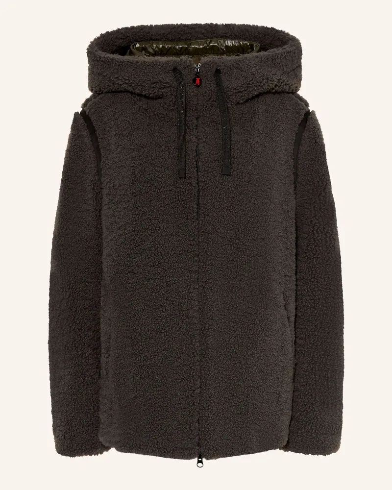 Frieda & Freddies Teddyfell-Jacke gruen Khaki