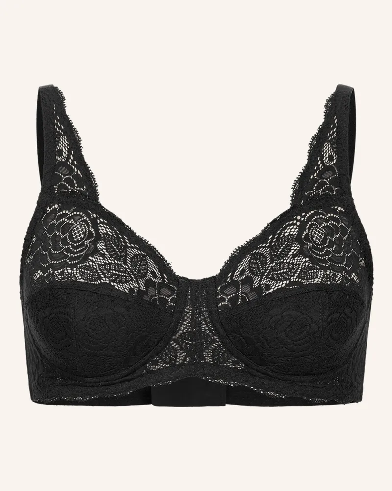 Ehrlich Textil Paula Bügelloser Bh Große Cups Starker Halt Aus Polyamid - Verstellbare Träger, Paula Bügelloser Bh Große Cups Starker Halt Aus Recyceltem Polyamid - Verstellbare Träger schwarz Schwarz