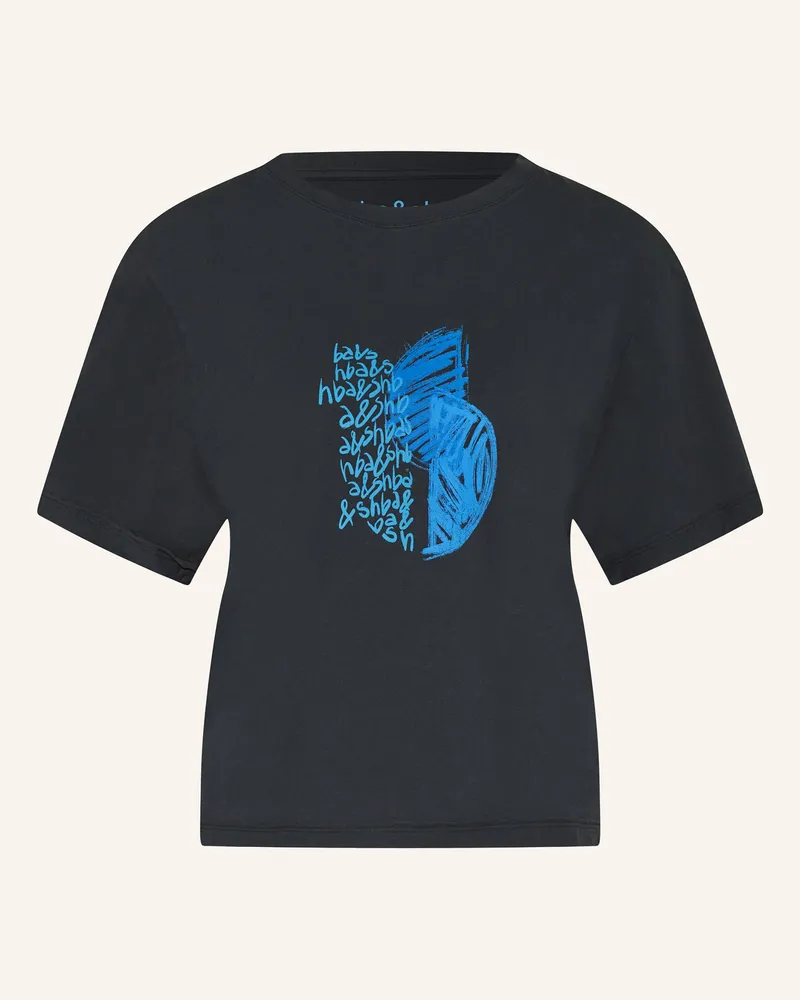 ba&sh T-Shirt Emine schwarz Dunkelblau
