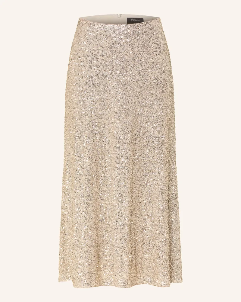 S.Oliver Rock Mit Pailletten beige Gold