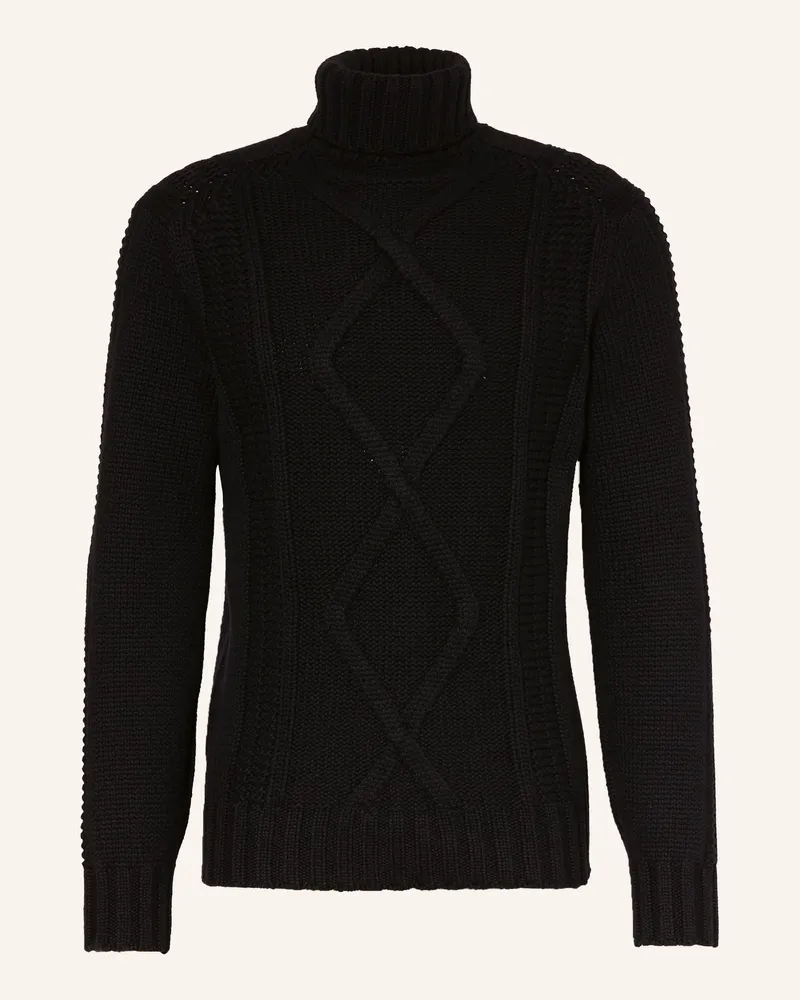 Brunello Cucinelli Rollkragenpullover aus Cashmere Schwarz