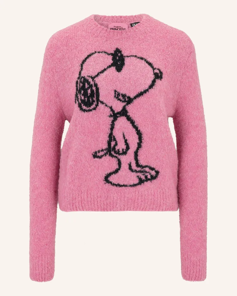 Frogbox Pullover mit Alpaka Pink