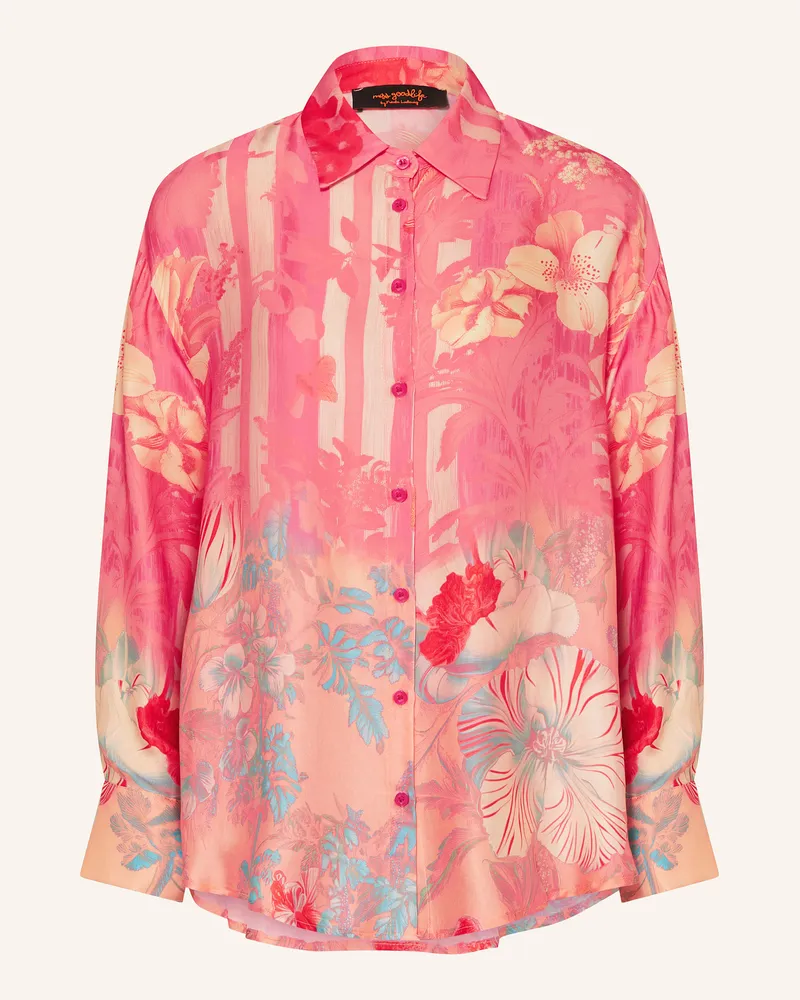 Miss Goodlife Satinbluse Pink
