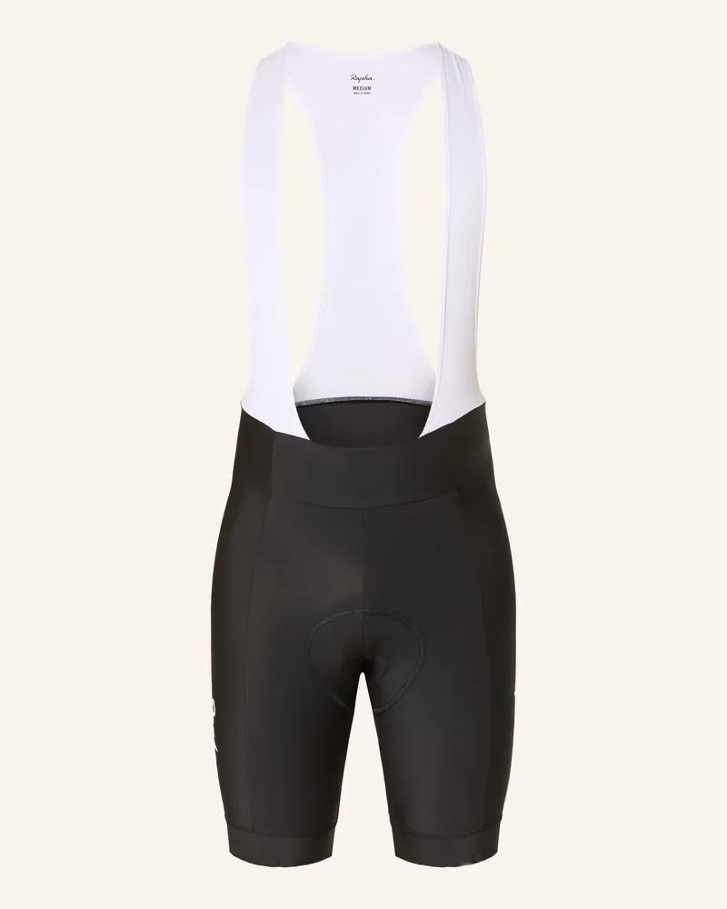 Rapha Radhose CORE BIB mit Trägern und gepolstertem Einsatz Schwarz