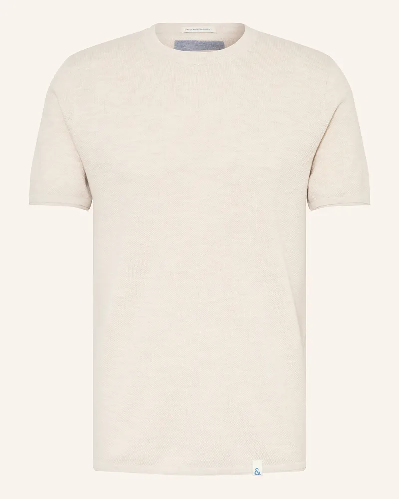 colours & sons Piqué-Shirt Creme