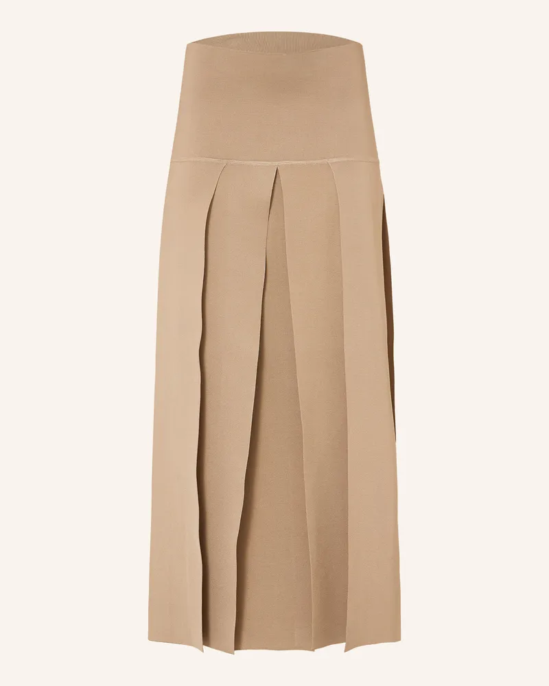 Alaïa Jerseyrock Mit Seide beige Beige