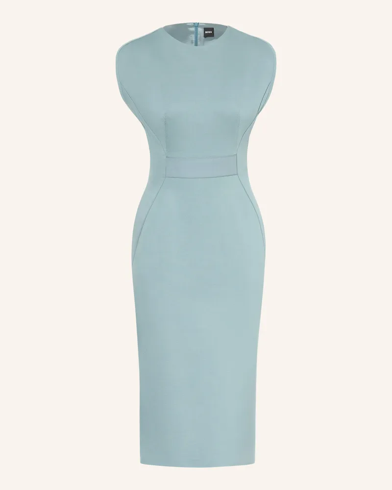 HUGO BOSS Etuikleid Detira Aus Jersey blau Türkis