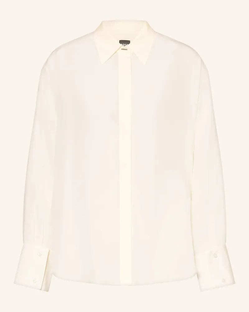 HUGO BOSS Hemdbluse Binaliati_Friday Aus Seide weiss Ecru