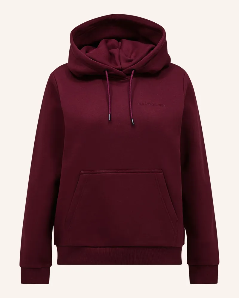 Peak Performance Hoodie rot Dunkelrot