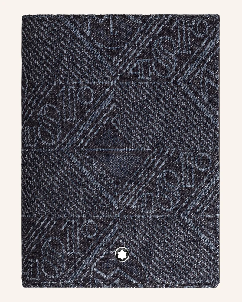Montblanc Reisepass-Etui schwarz Blau