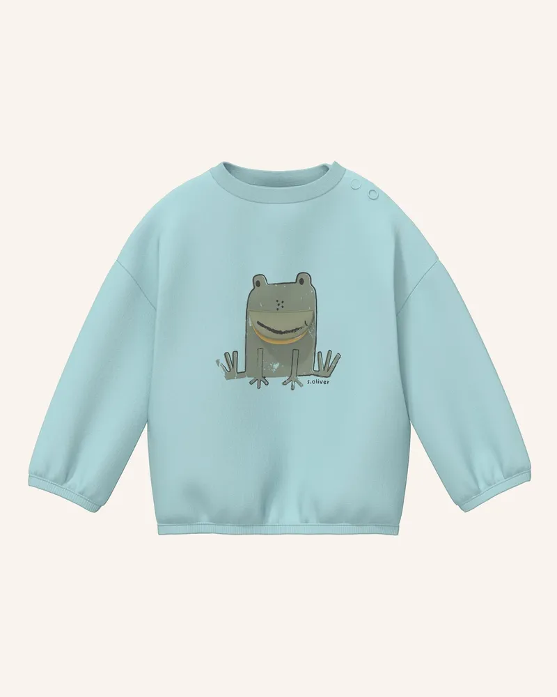 S.Oliver Sweatshirt blau Türkis