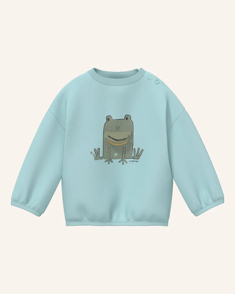 S.Oliver Sweatshirt blau Türkis