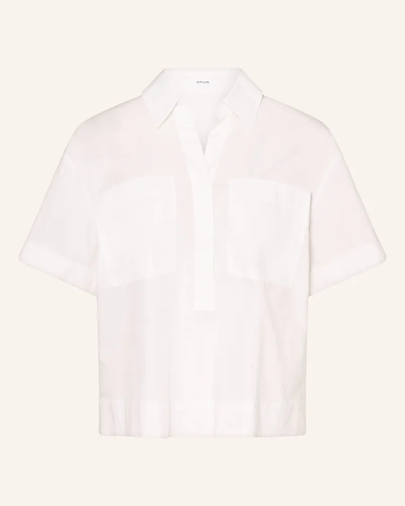 OPUS Blusenshirt Fiola weiss Weiss