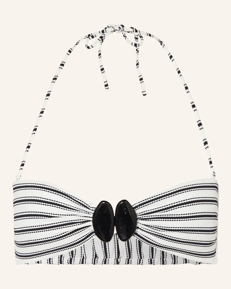 watercult Bandeau-Bikini-Hose SEASIDE SPLASH Weiss