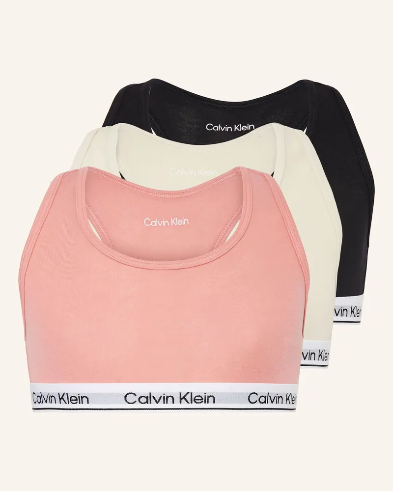 Calvin Klein 3er-Pack Bustiers ICON COTTON STRETCH Rosé