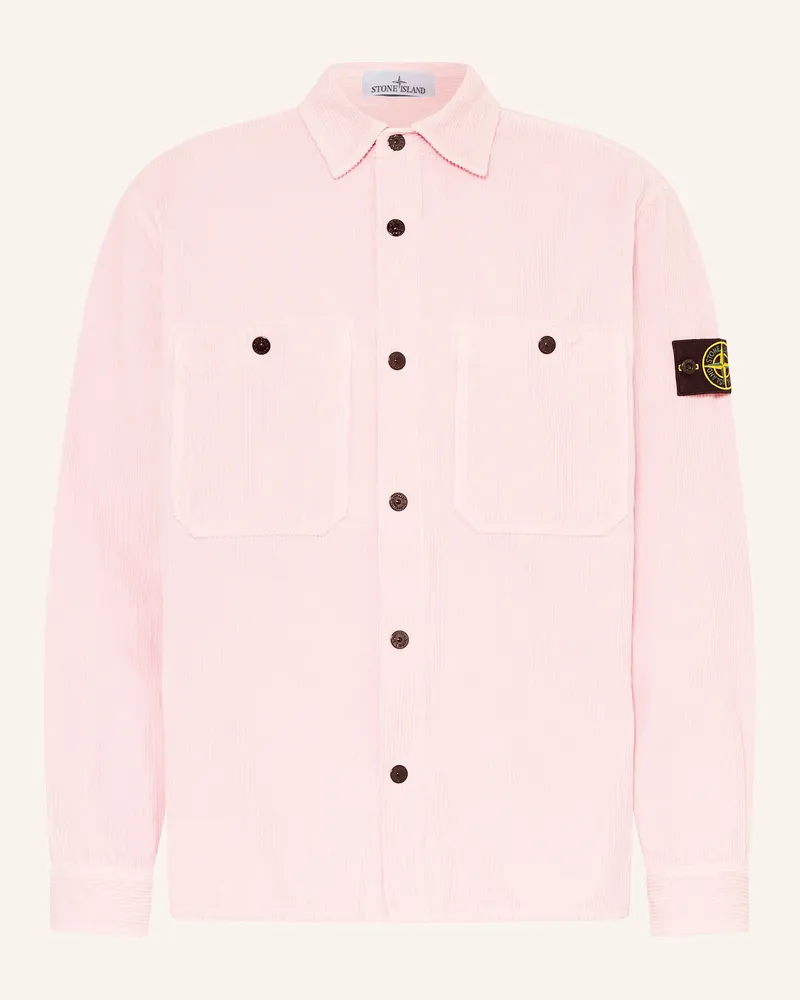 Stone Island Cord-Overjacket Pink