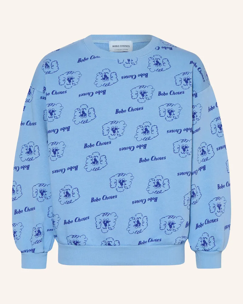 BOBO CHOSES Sweatshirt PICKLES THE DOG Hellblau