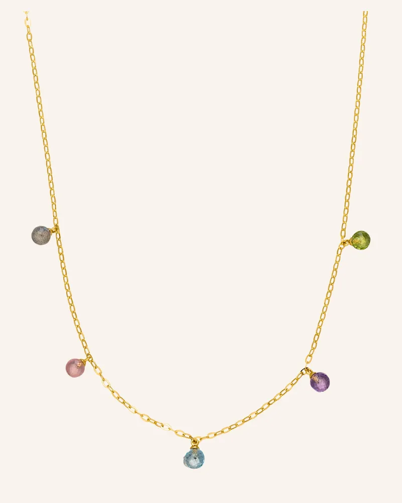 Leaf Halskette Sweet Gems Aus 14 Karat Gelbgold gold Gold