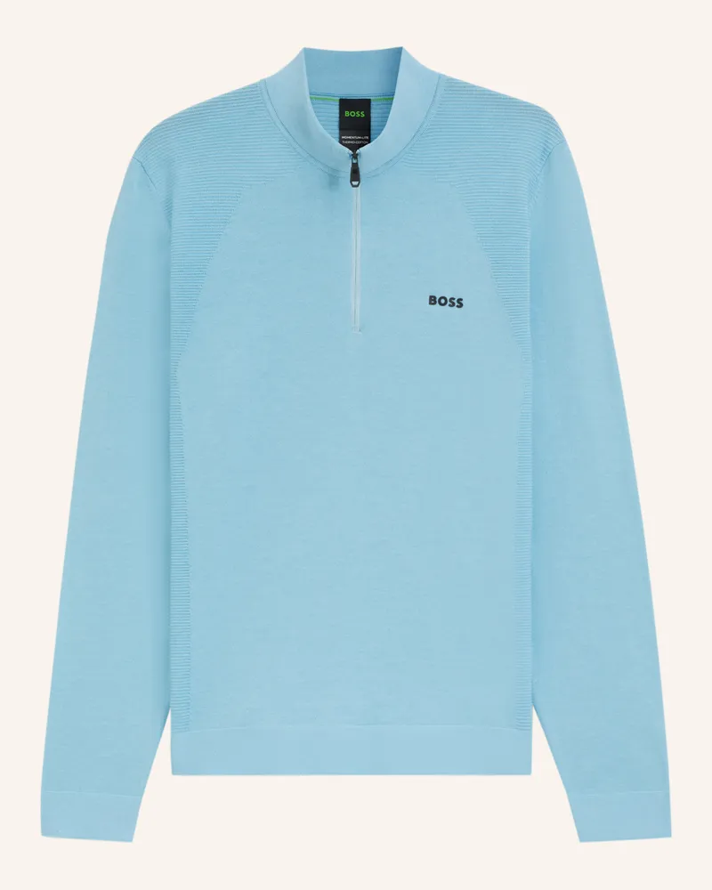 HUGO BOSS Pullover K_MOMENTUM-LITE MN Regular Fit Hellblau