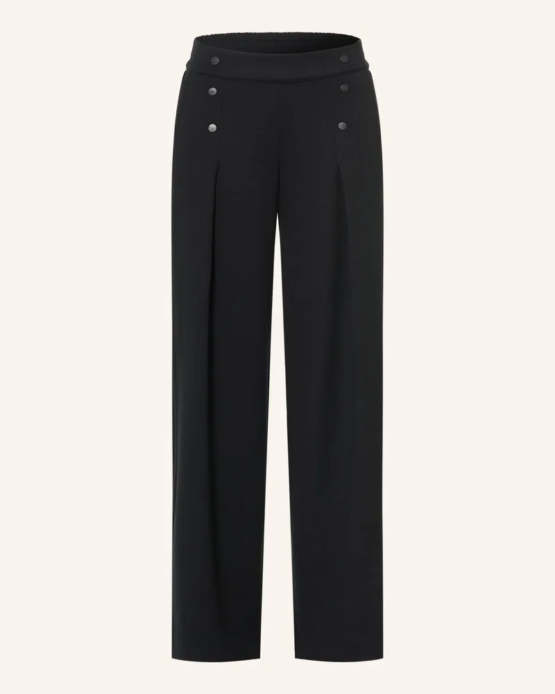 AllSaints Marlenehose Emilia Aus Jersey schwarz Schwarz
