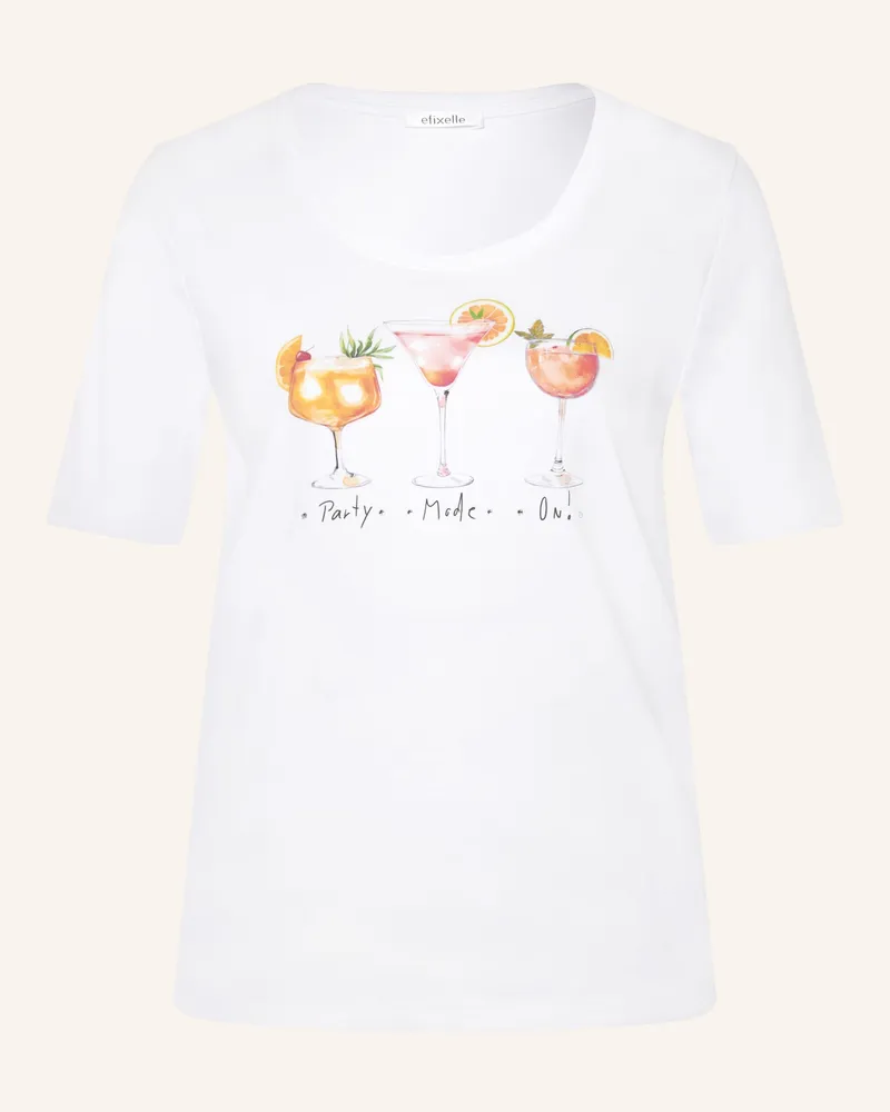 Efixelle T-Shirt weiss Weiss