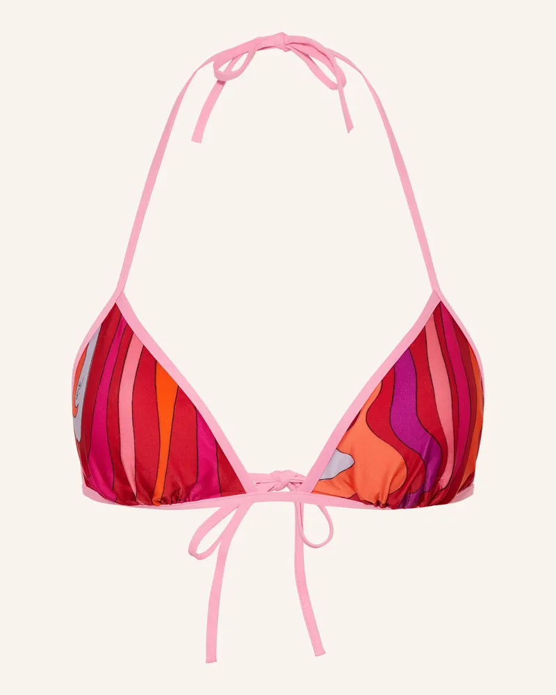 Emilio Pucci Triangel-Bikini-Top Rot