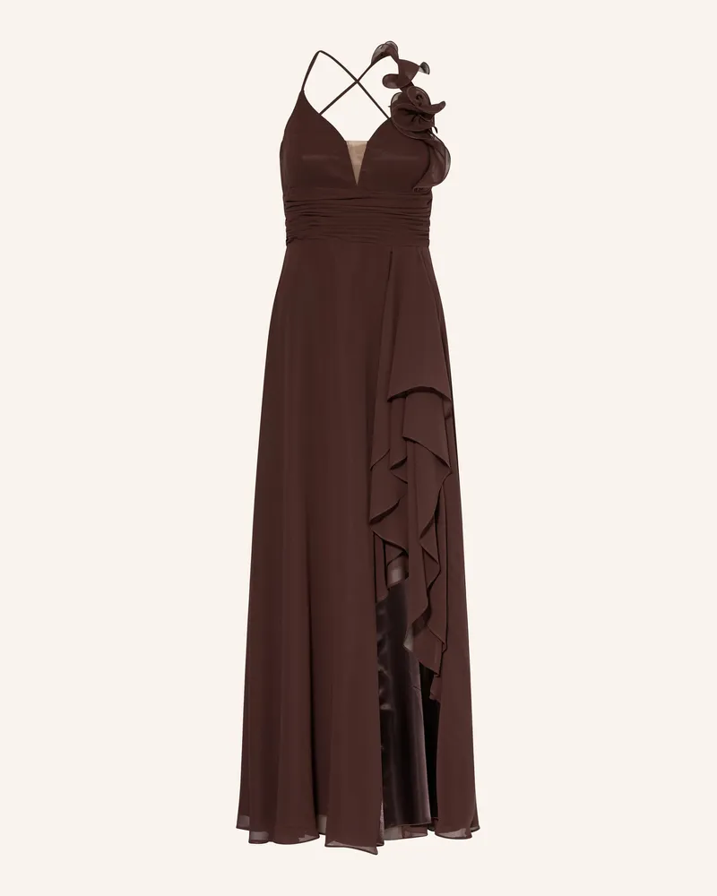Vera Mont Abendkleid Mit Volants braun Braun