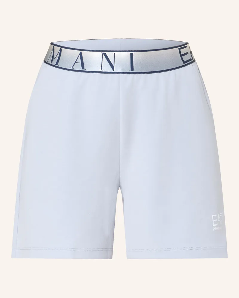 EA7 Sweatshorts blau Hellblau