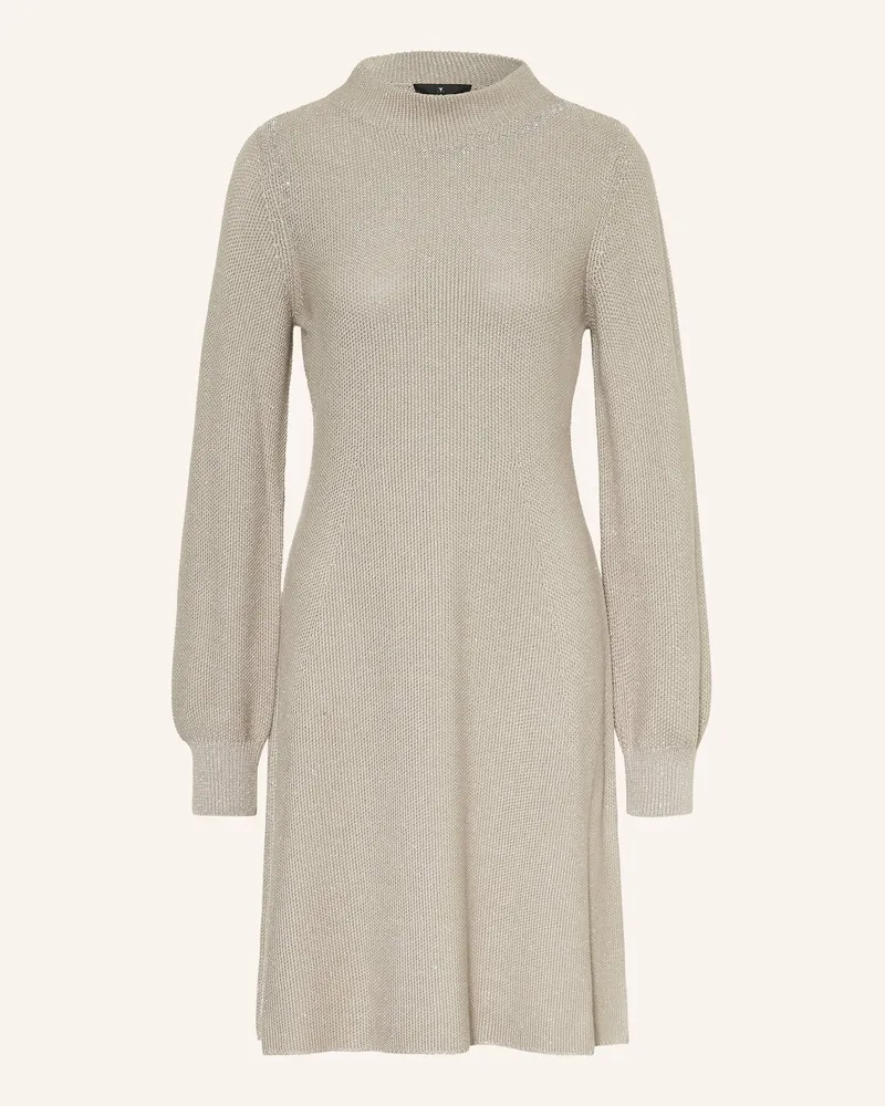 monari Strickkleid mit Glitzergarn Grau
