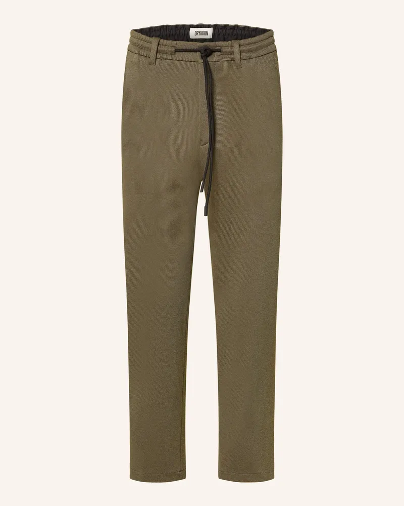 Drykorn Hose DEGER im Jogging-Stil Regular Fit Grün