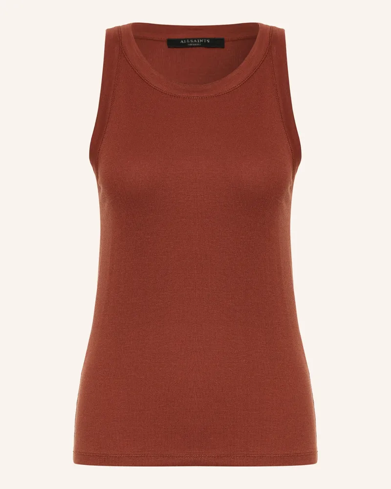 AllSaints Top Rina rot Dunkelrot