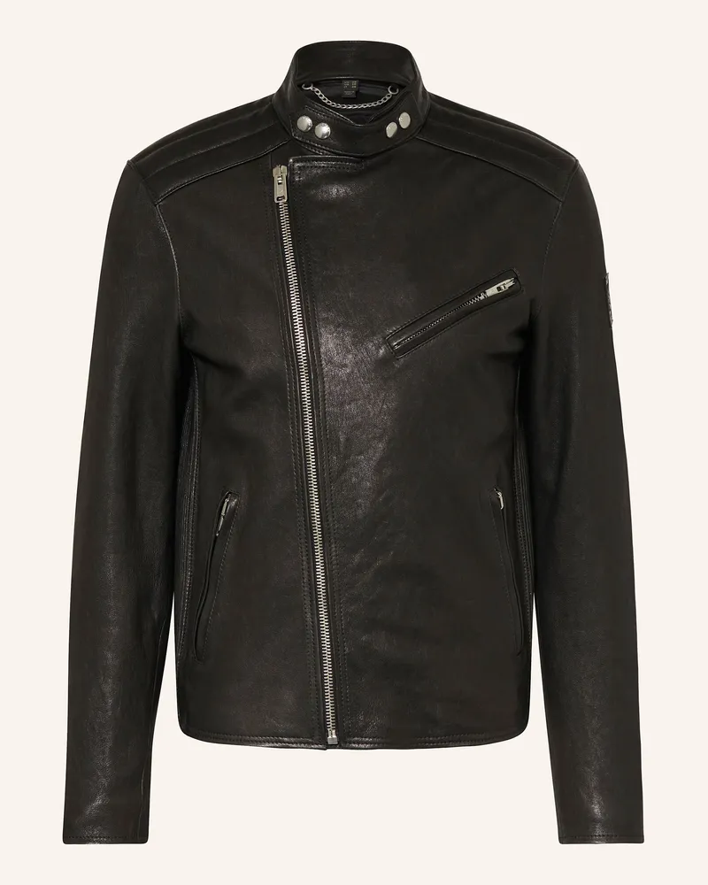 Belstaff Lederjacke OULTON Schwarz